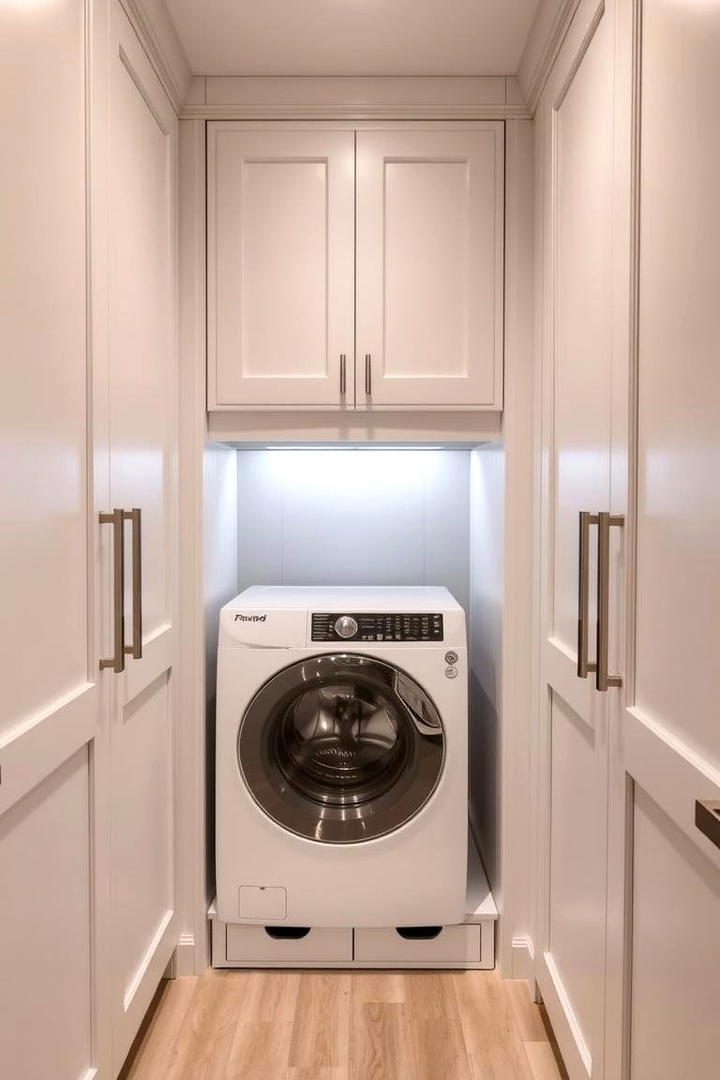 Sleek WasherDryer Cabinets - 30 Mudroom Laundry Room Ideas