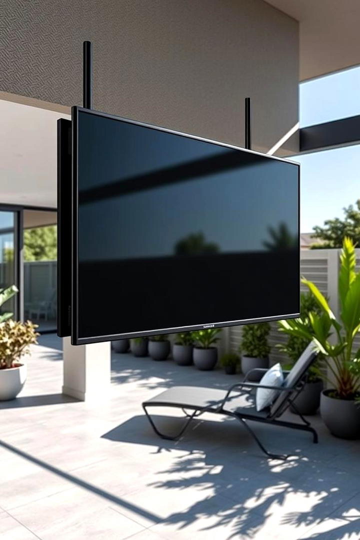 Sleek Weatherproof Design - 30 Outdoor Tv Ideas