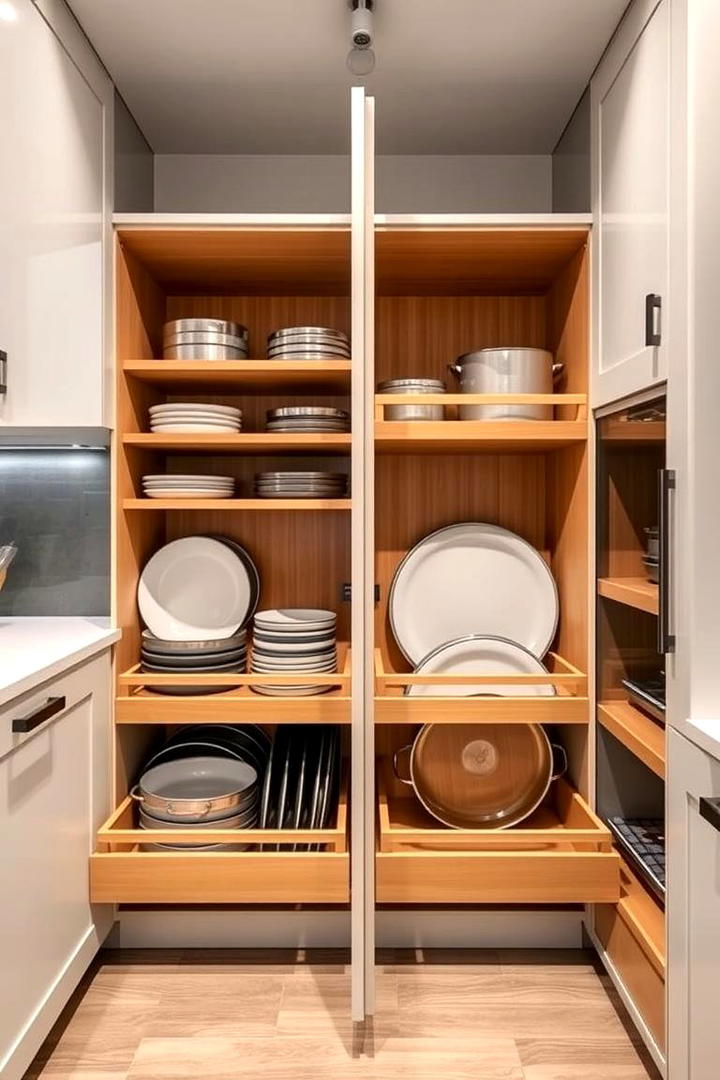 Sliding Pantry Drawers - 21 Kitchen Pantry Ideas