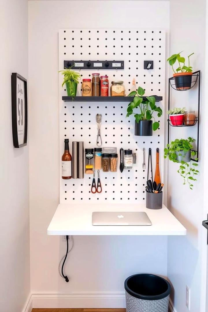 Small Space Organizer - 30 Pegboard Ideas