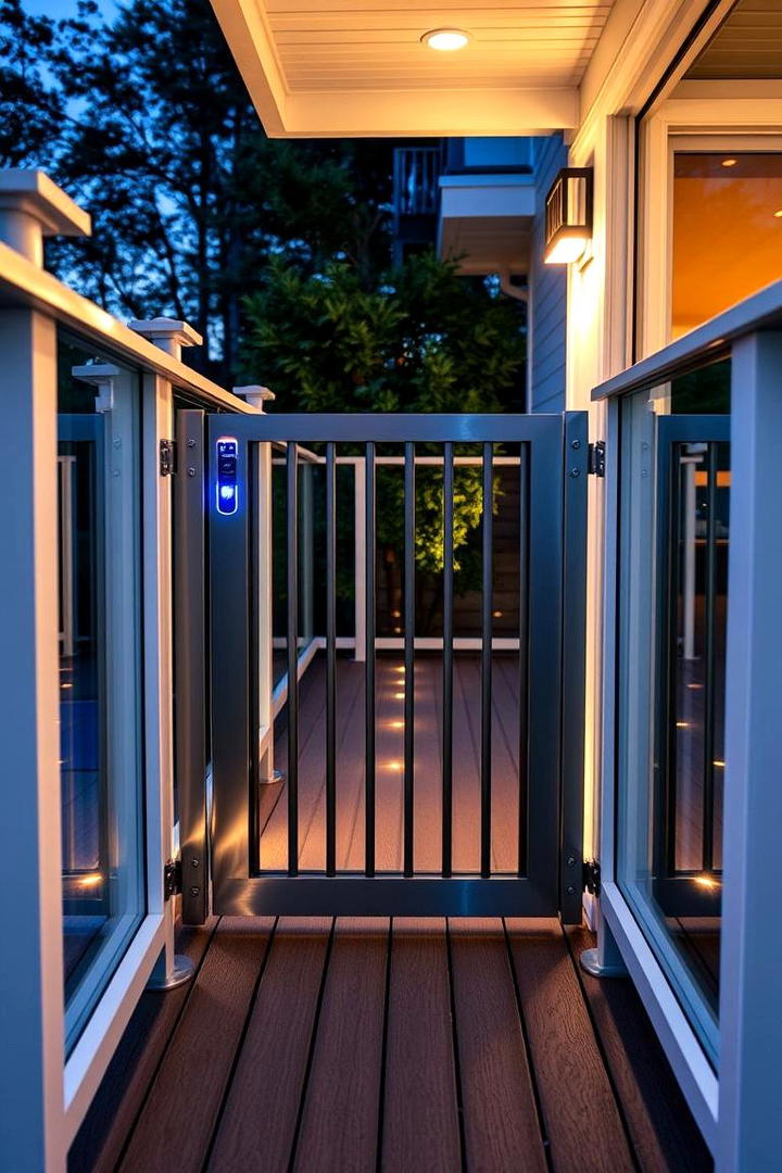 Smart Automated Gate - 30 Deck Gate Ideas