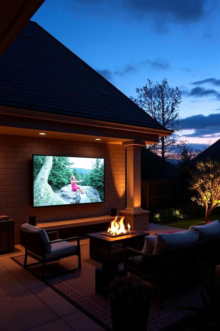 Smart Home Integration - 30 Outdoor Tv Ideas