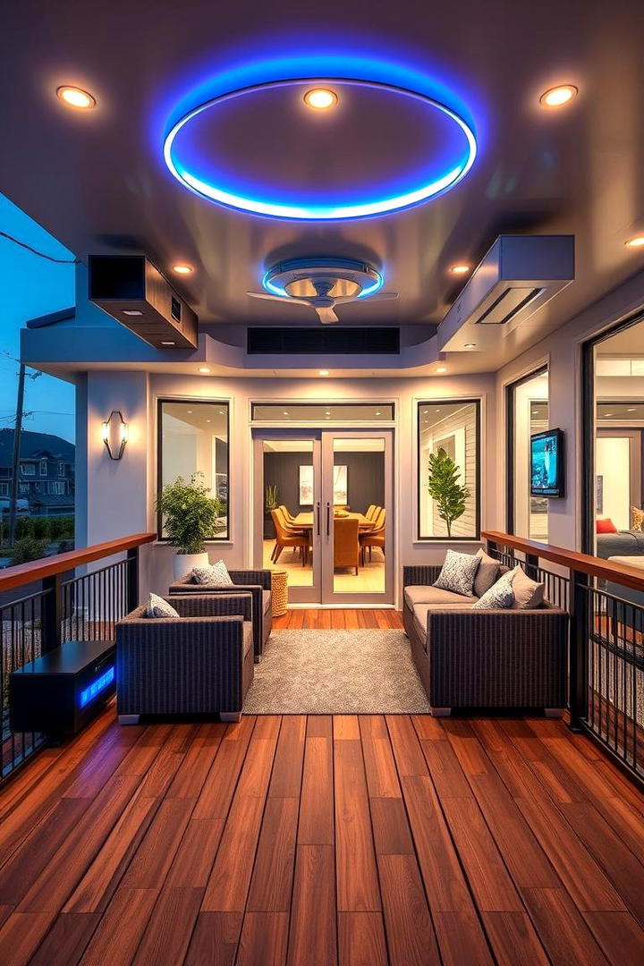 Smart Home Integration Deck - 21 2nd Floor Deck Ideas