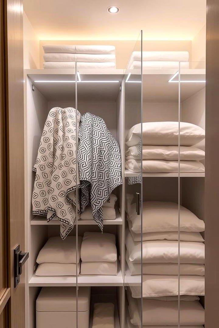 Smart Space Dividers - 30 Linen Closet Organization Ideas