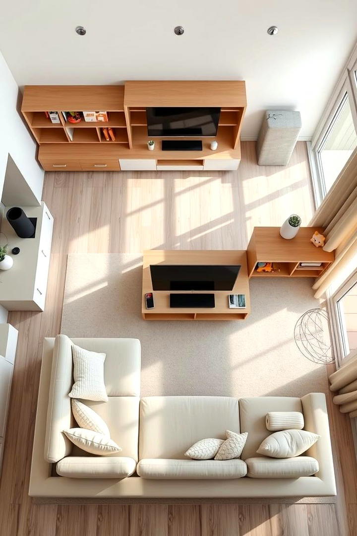 Smart Storage Solutions - 30 Beige Couch Living Room Ideas