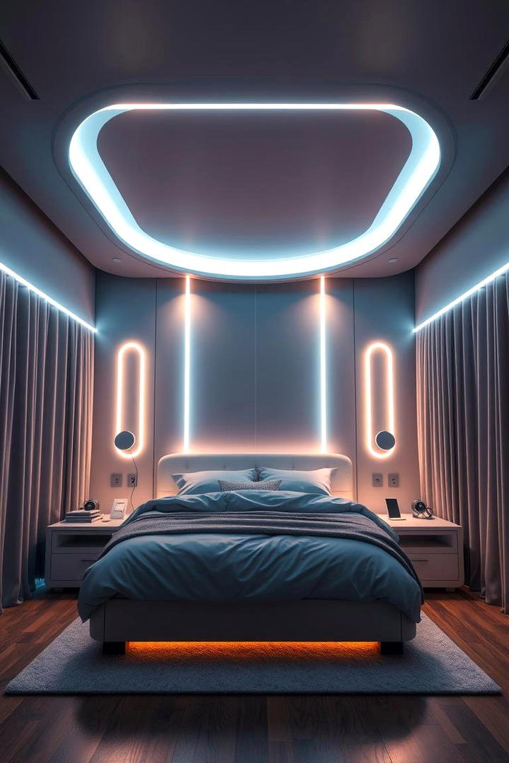 Smart Tech Bedroom - 21 Modern Bedroom Ideas