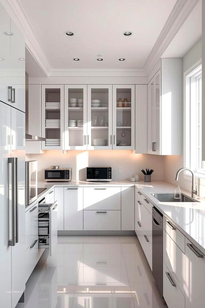 Smart White Storage Solutions - 21 White Kitchen Ideas