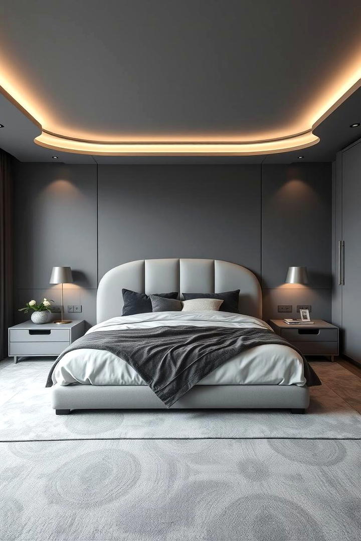 Smooth Transitions in Design - 30 Dark Grey Bedroom Ideas