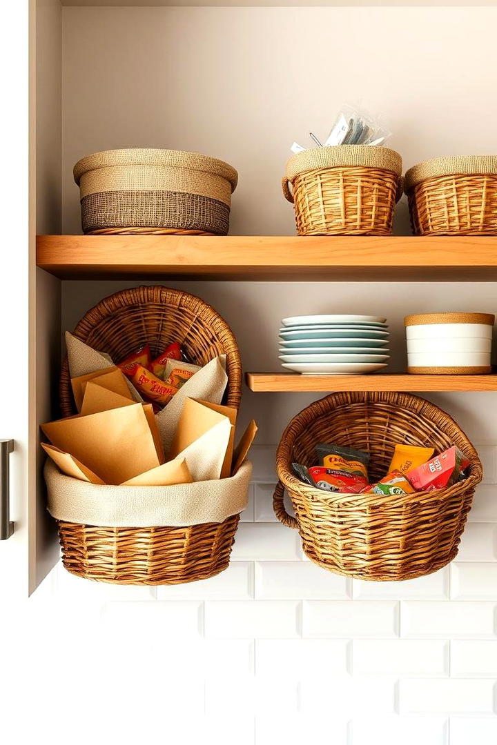 Snack Friendly Baskets - 30 Snack Storage Ideas