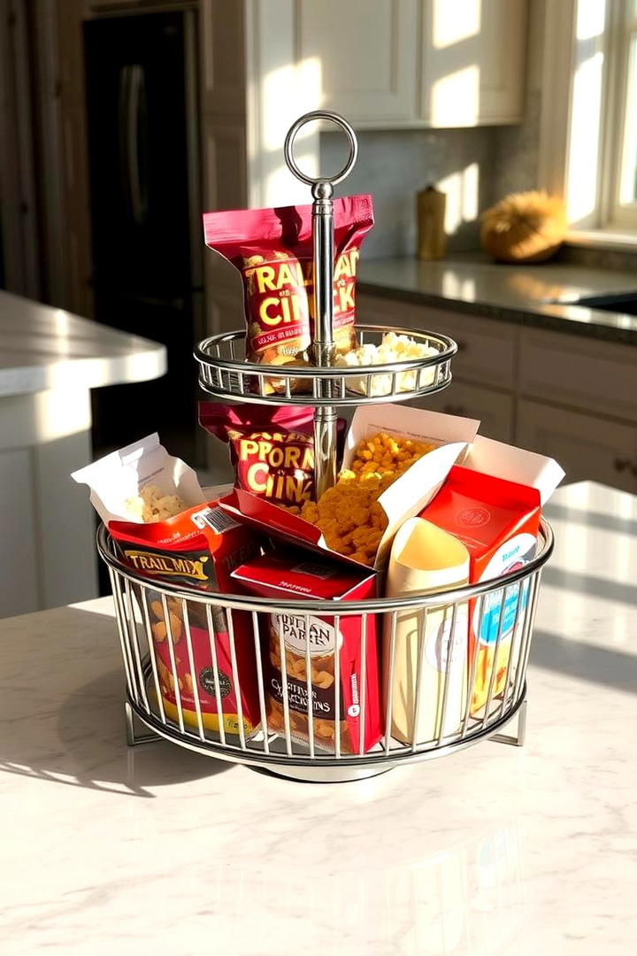 Snack Station Caddies - 30 Snack Storage Ideas