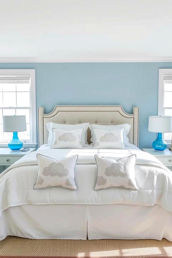 Soft Blue and White Theme - 21 Coastal Bedroom Ideas