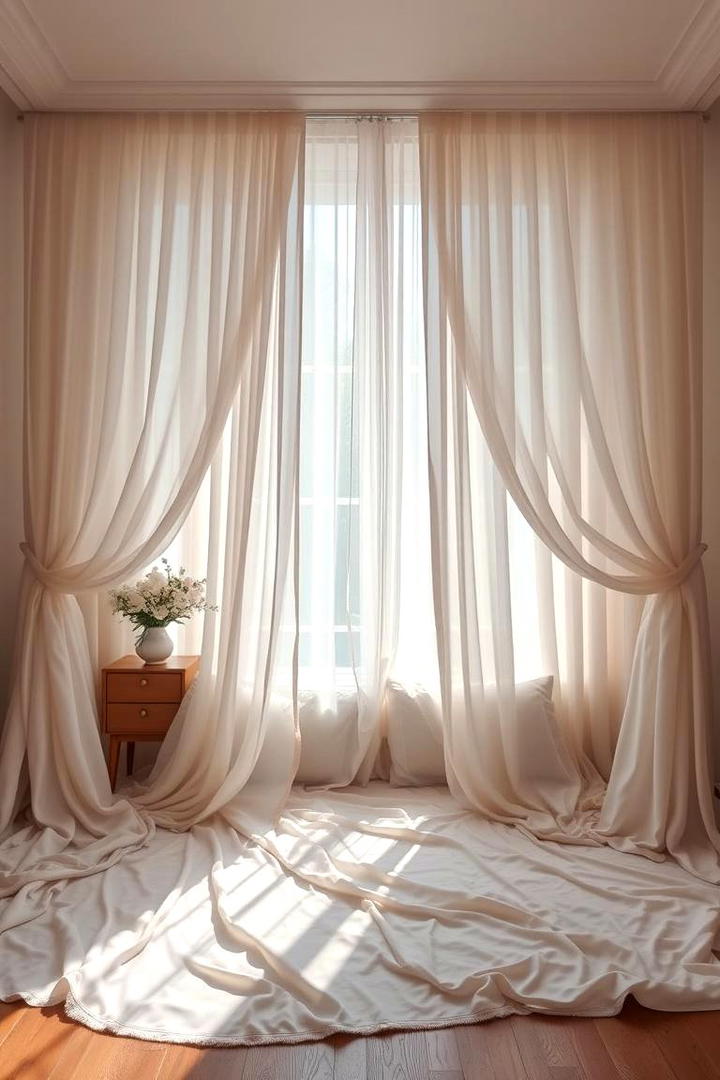 Soft Flowing Drapes - 17 romantic bedroom ideas