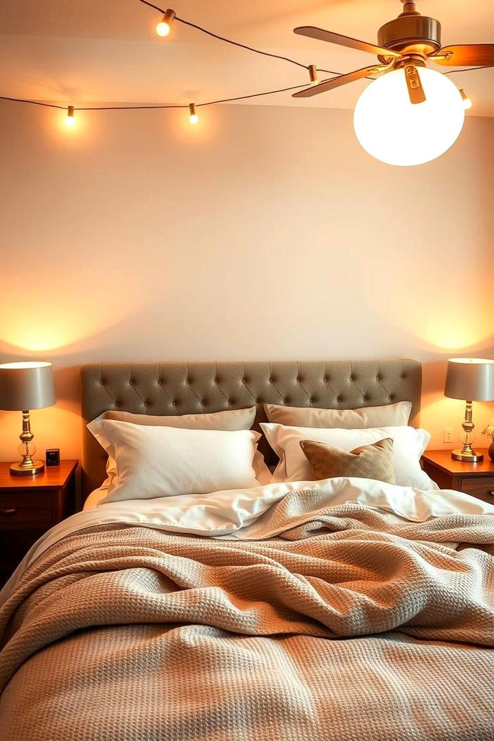 Soft Lighting Ambience Creation - 30 Small Guest Bedroom Ideas