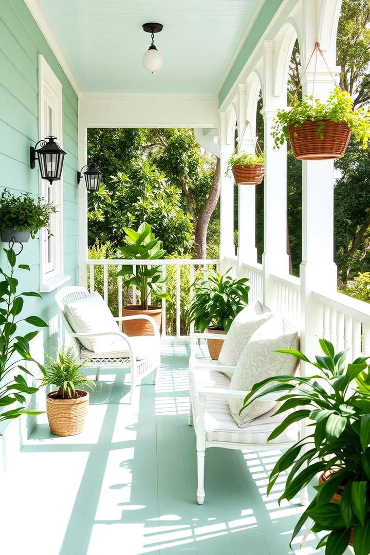 Soft Mint for a Fresh Inviting Look - 17 Porch Paint Colors