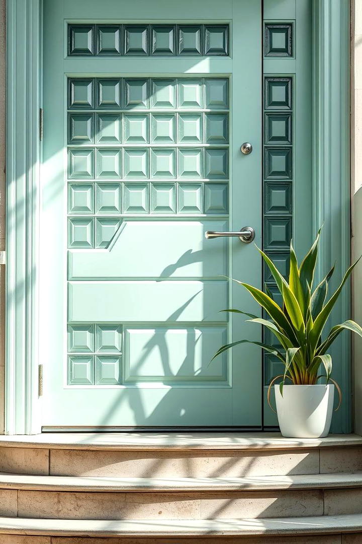 Soft Mint - 30 Mid Century Front Door Colors