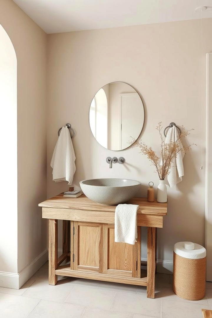 Soft Neutral Palettes - 21 Country Bathroom Ideas