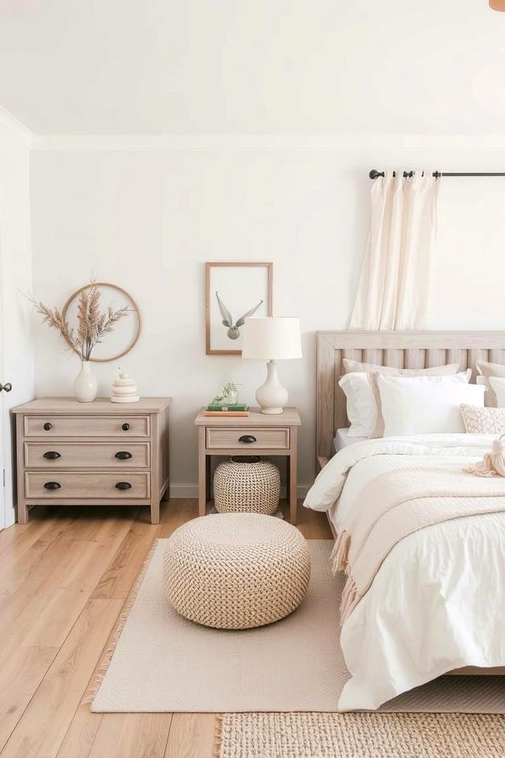 Soft Pastel Farmhouse - 21 Farmhouse Bedroom Ideas