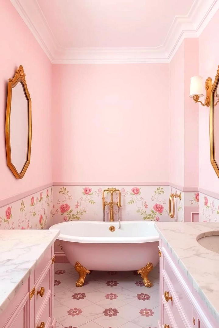 Soft Pastel Pink - 21 Bathroom Color Ideas