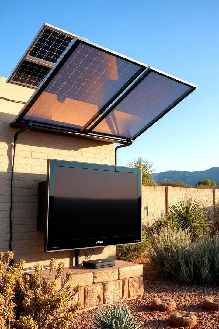 Solar Powered Entertainment - 30 Outdoor Tv Ideas