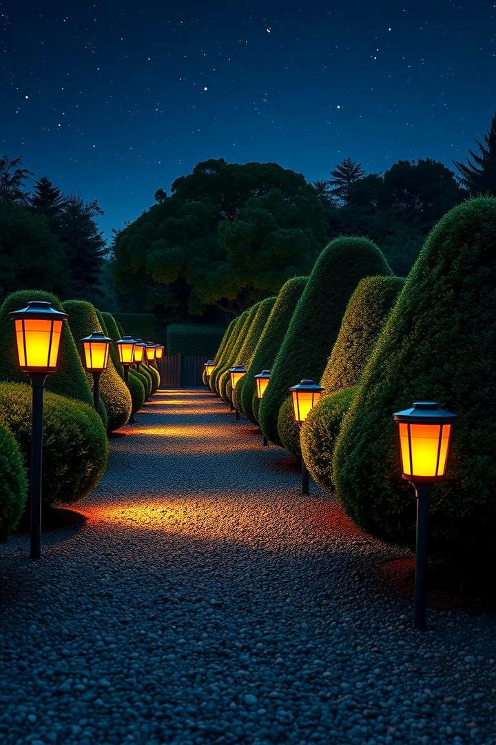 Solar Powered Garden Lights - 30 Garden Art Ideas