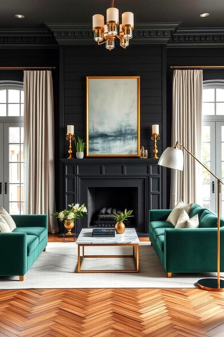 Sophisticated Edge - 21 Black Shiplap Fireplace Ideas