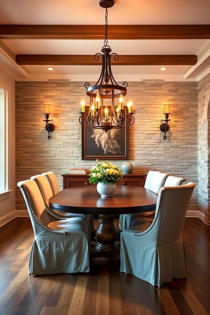 Sophisticated Lighting Touches - 21 French Country Dining Room Ideas