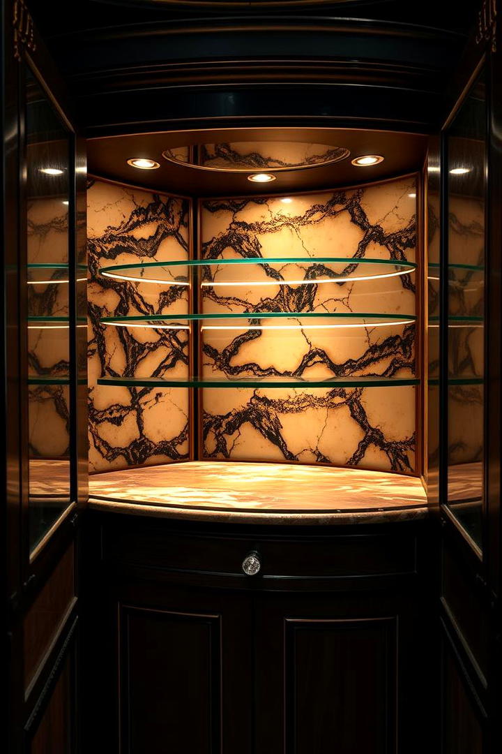 Sophisticated Luxury Cabinet Features - 30 Corner Cabinet Ideas