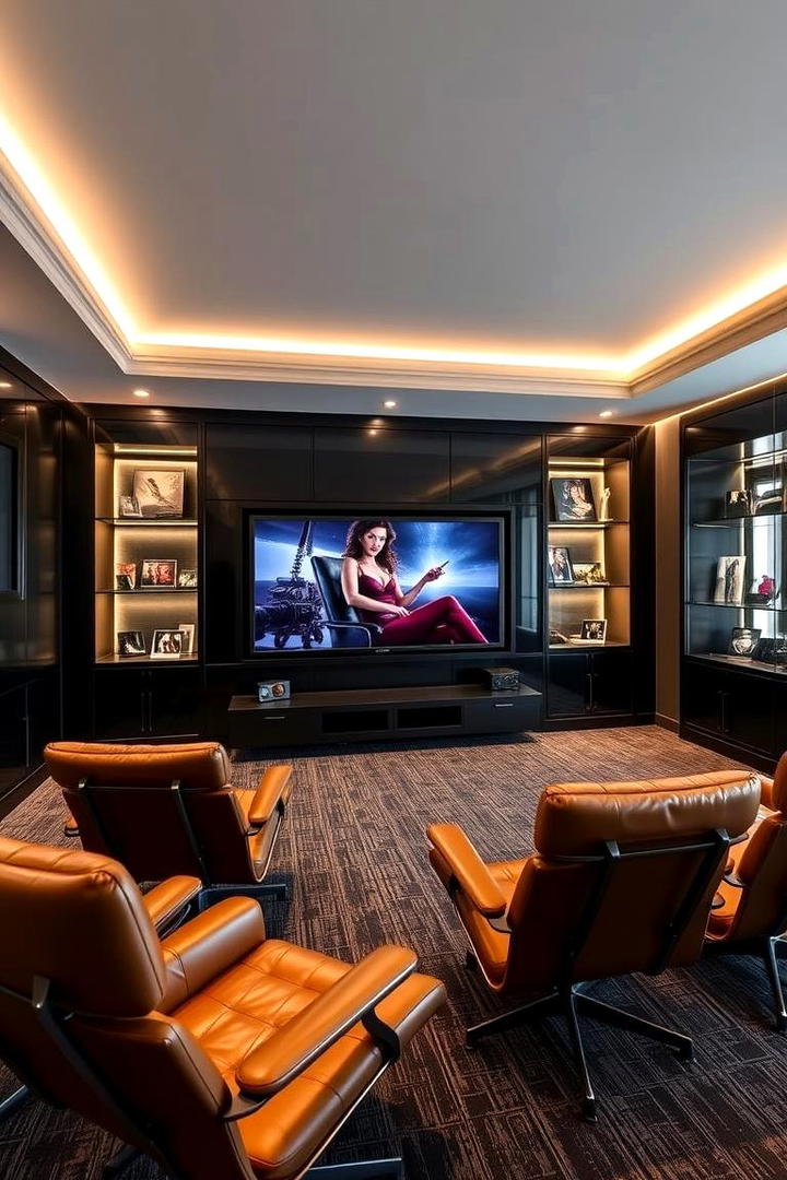 Sophisticated Media Tv Room - 21 Tv Room Ideas