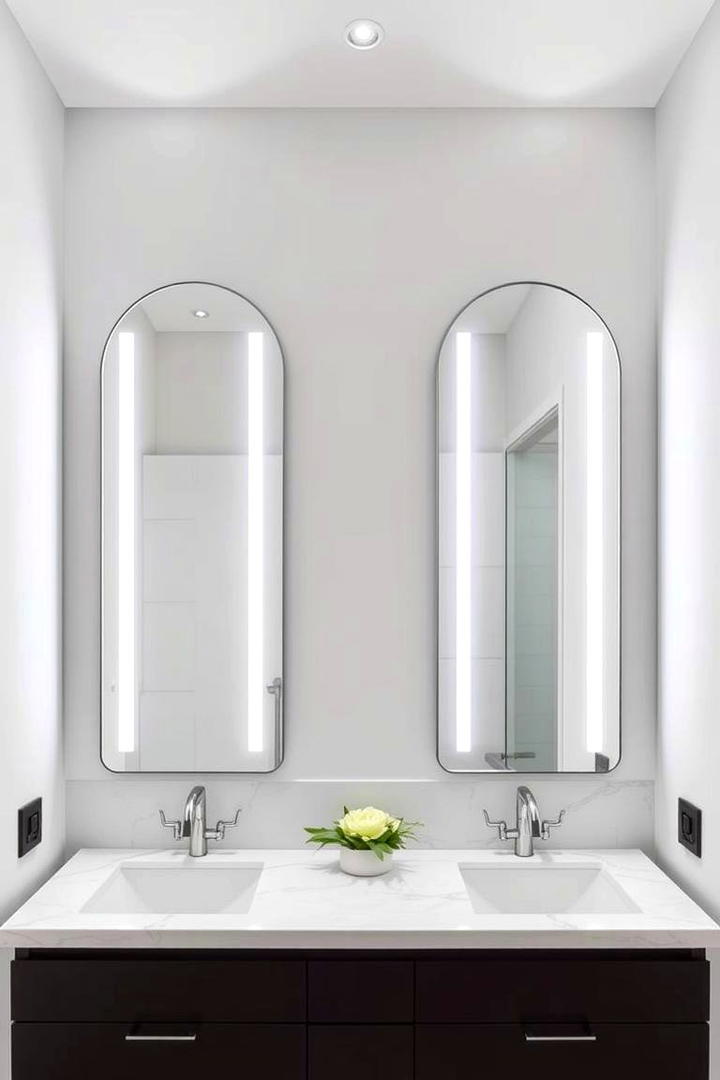 Sophisticated Mirror Designs - 30 Jack and Jill Bathroom Ideas