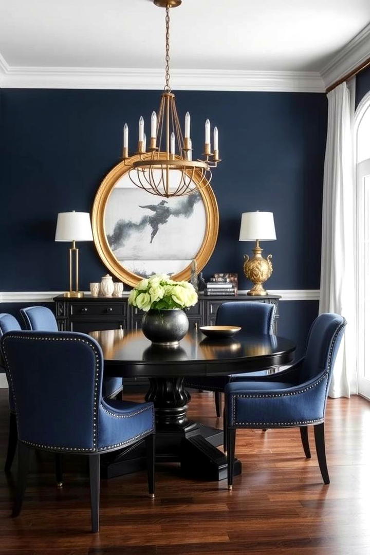 Sophisticated Navy - 21 Dining Room Paint Colors