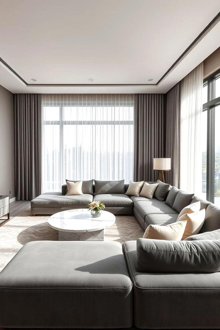 Sophisticated Neutral Palette - 30 Grey and Cream Living Room Ideas