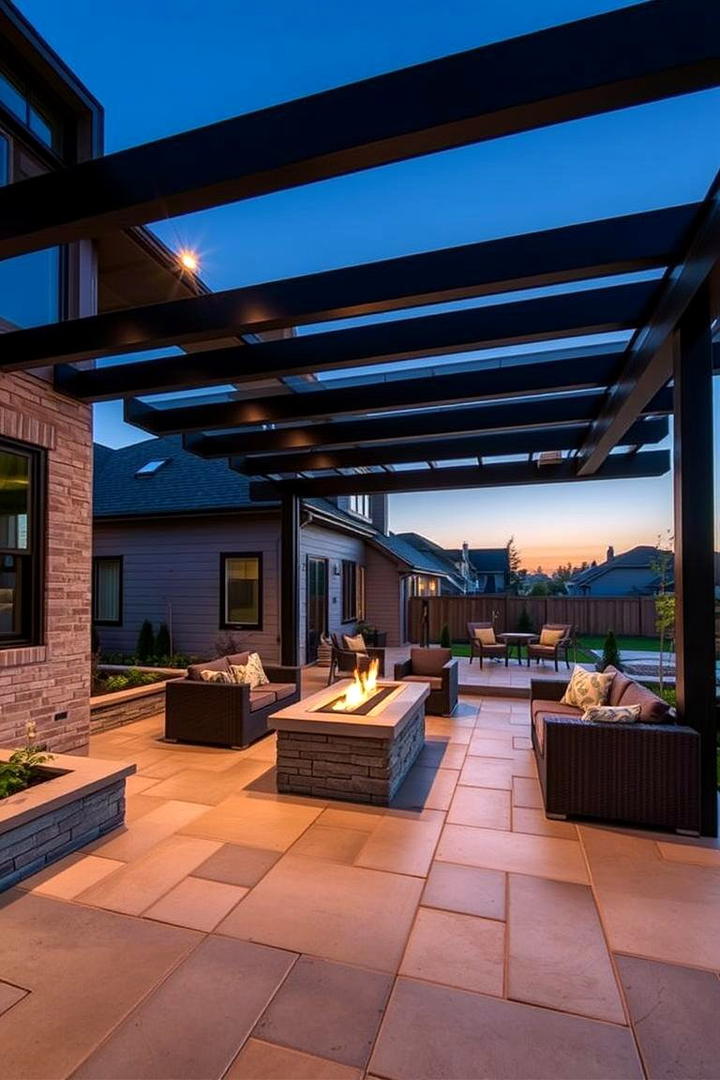 Sophisticated Patio Spaces - 30 Dark Brown House With Black Trim