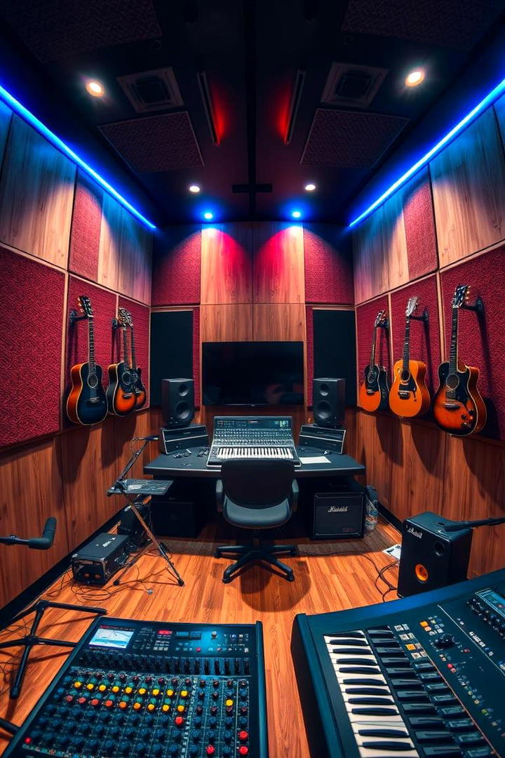 Soundproof Music Studio - 21 Man Cave Ideas