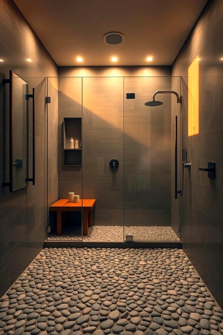 Spa Inspired Sanctuary - 30 Doorless Walk In Shower Ideas