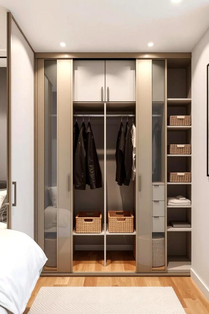 Space Efficient Wardrobe Design - 30 Small Guest Bedroom Ideas