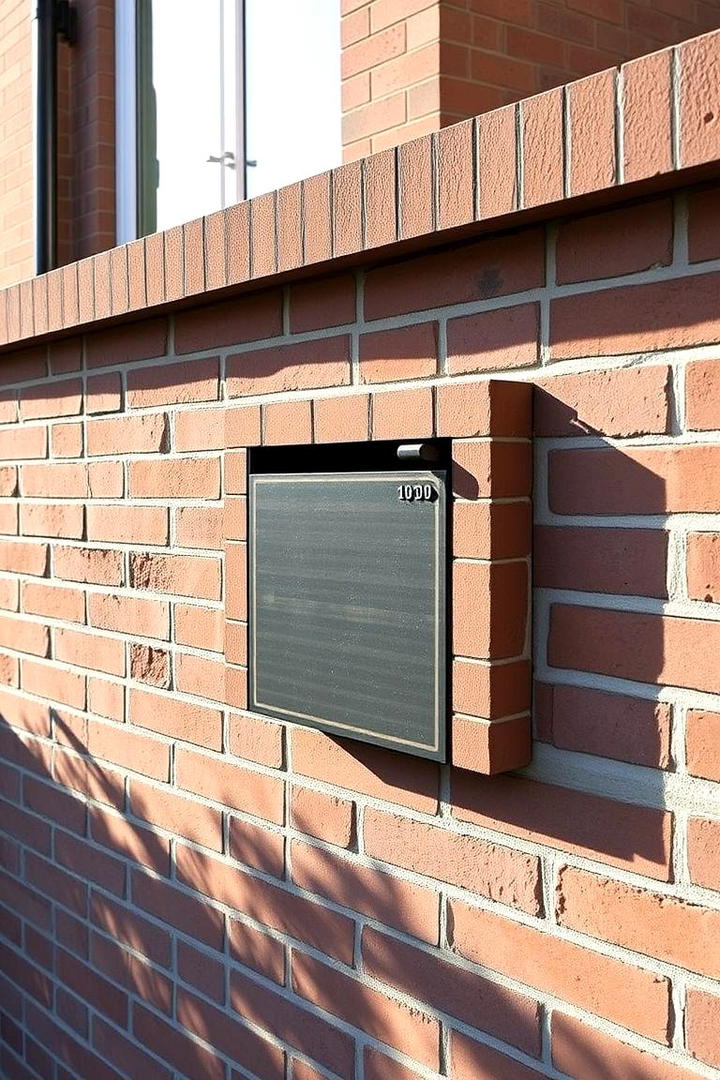 Space Saving Brick Mailbox - 30 Brick Mailbox Ideas