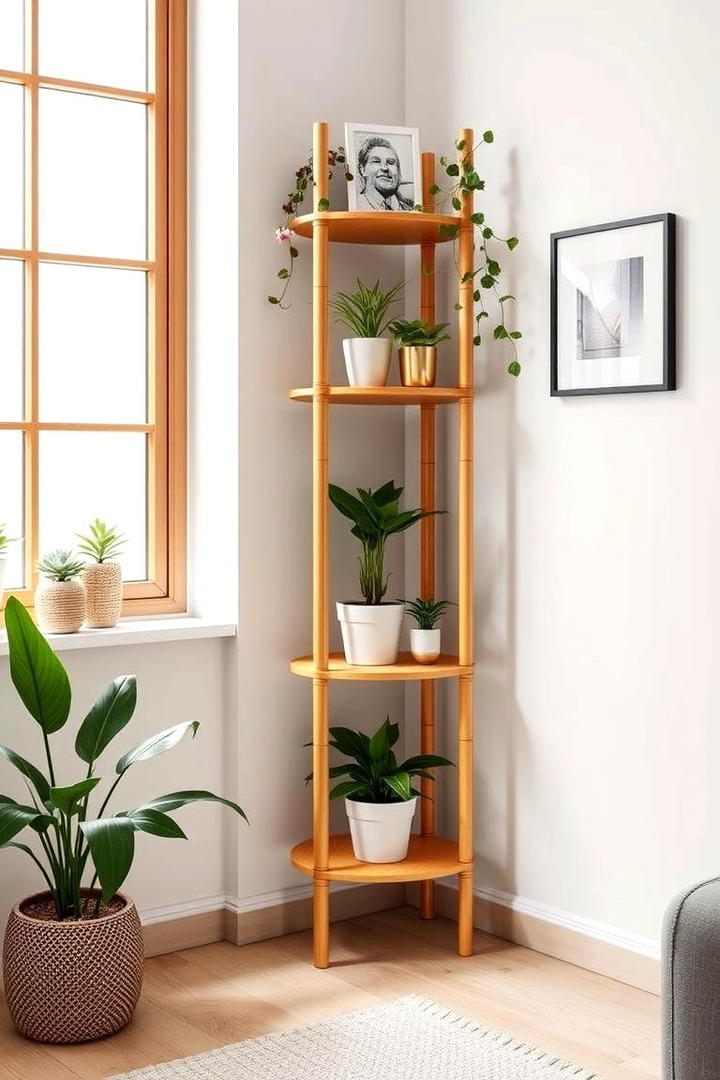 Space Saving Corner Rack - 21 Corner Shelf Ideas