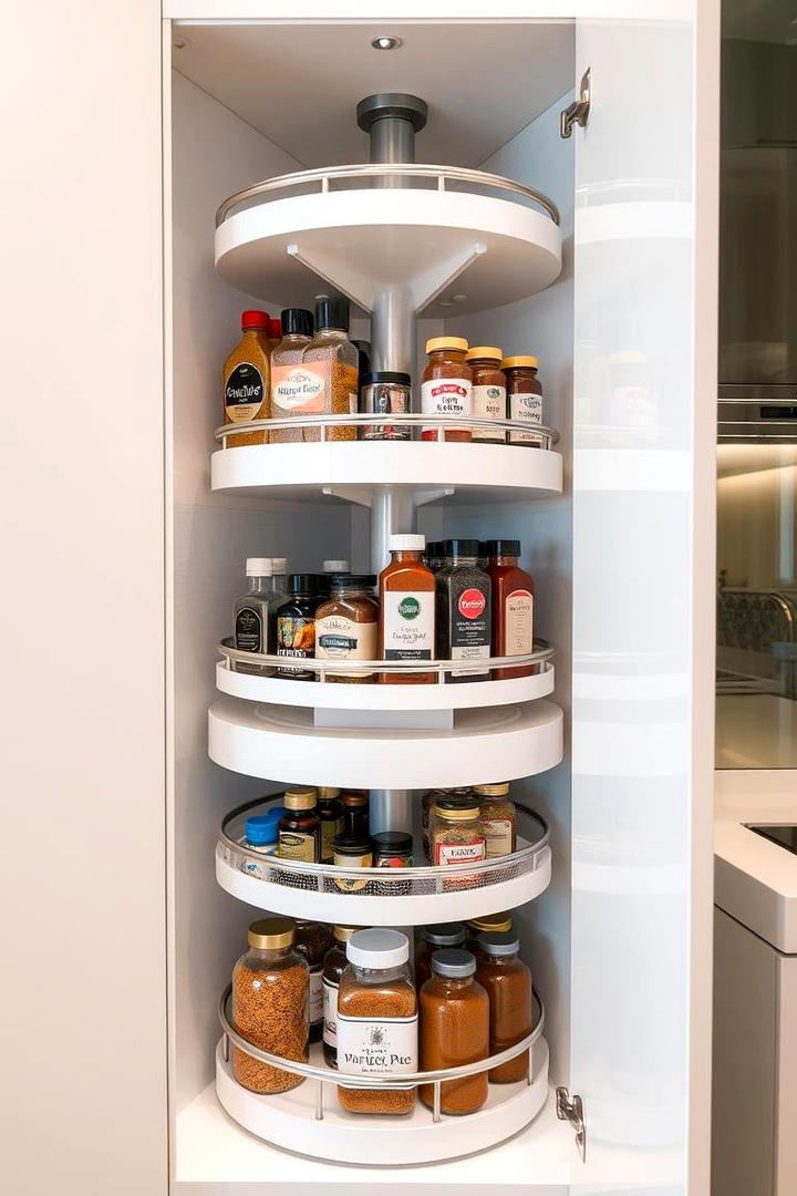 Space Saving Corner Units - 21 Kitchen Pantry Ideas