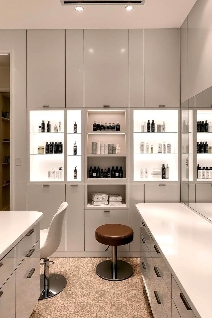 Space Saving Storage Ideas - 30 Small Salon Interior Design Ideas