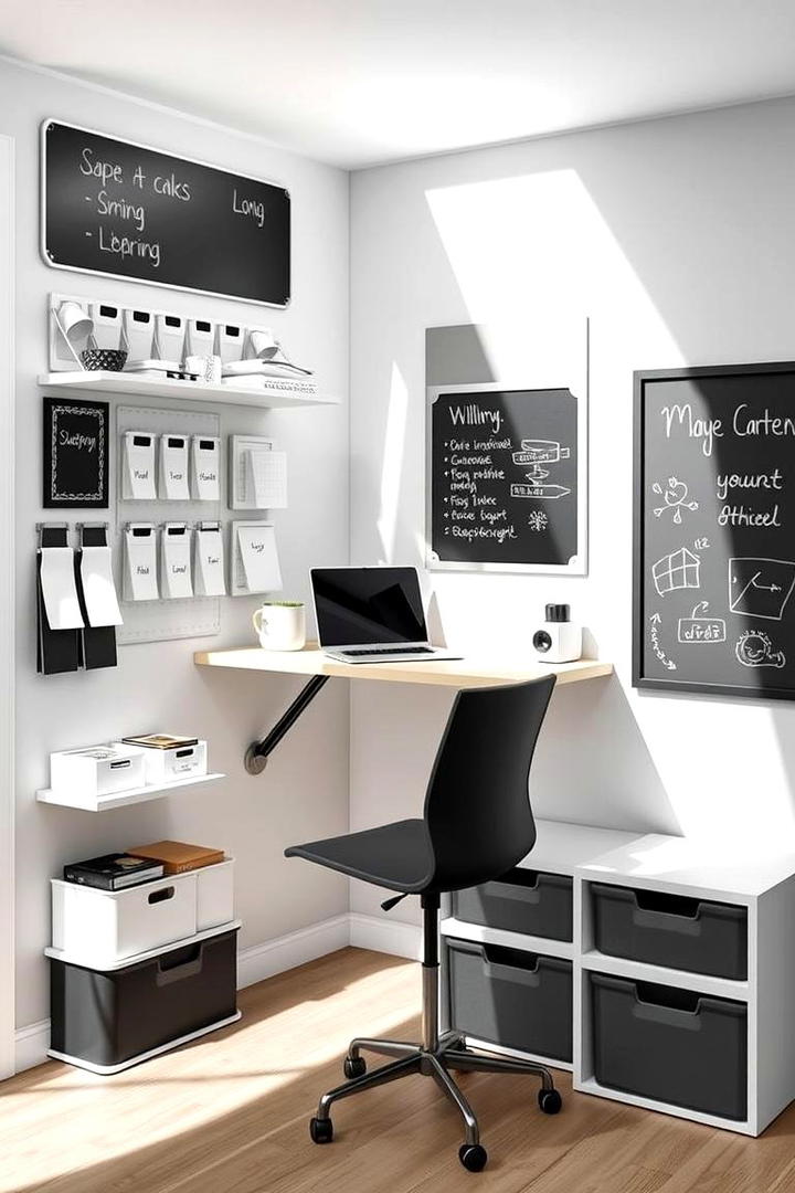 Space Saving Storage Solutions - 21 Small Home Office Ideas