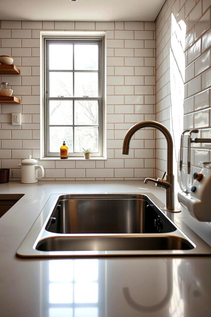 Spacious Deep Basin for Cleaning - 30 Kitchen Sink Ideas