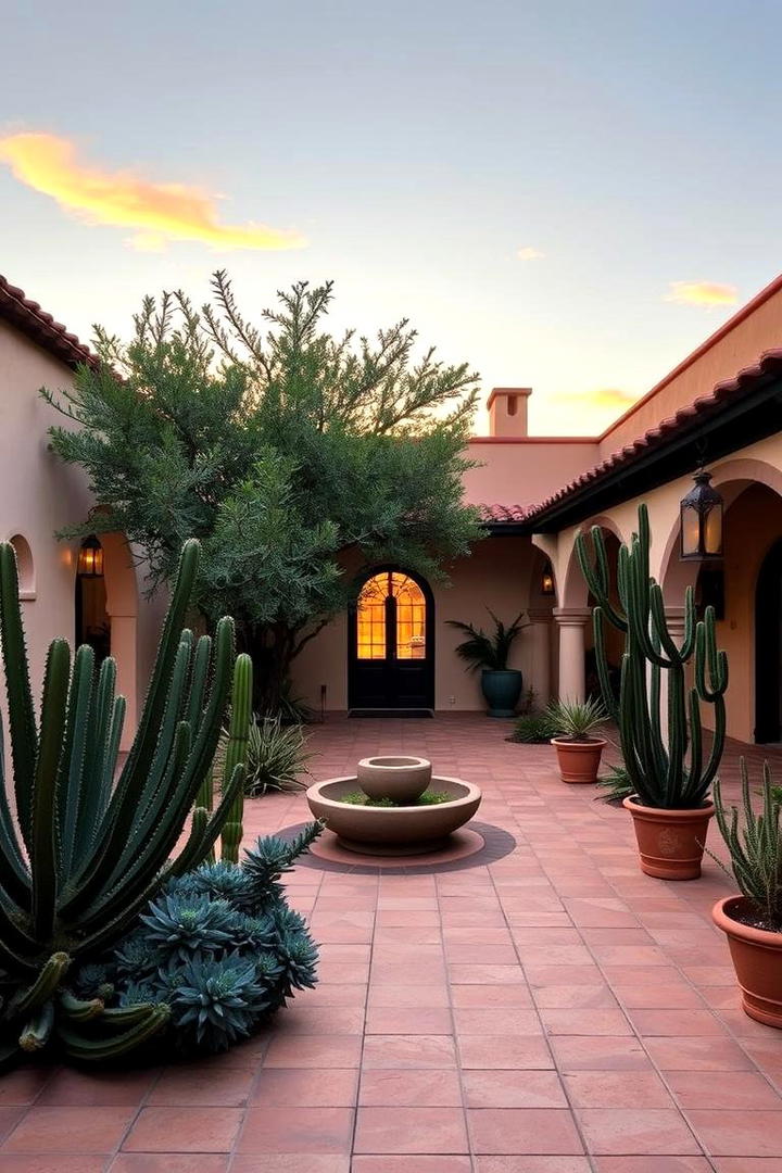 Spacious Desert Courtyard - 30 Desert Landscape Ideas