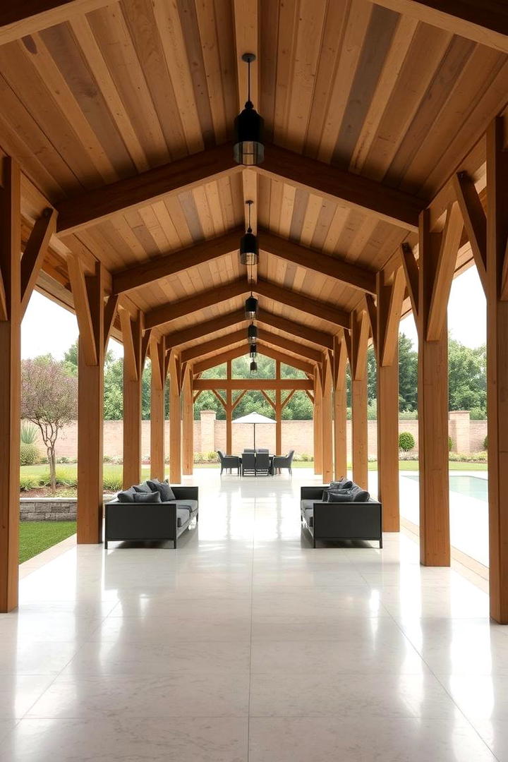 Spacious Outdoor Covered Passage - 30 Covered Walkway Ideas