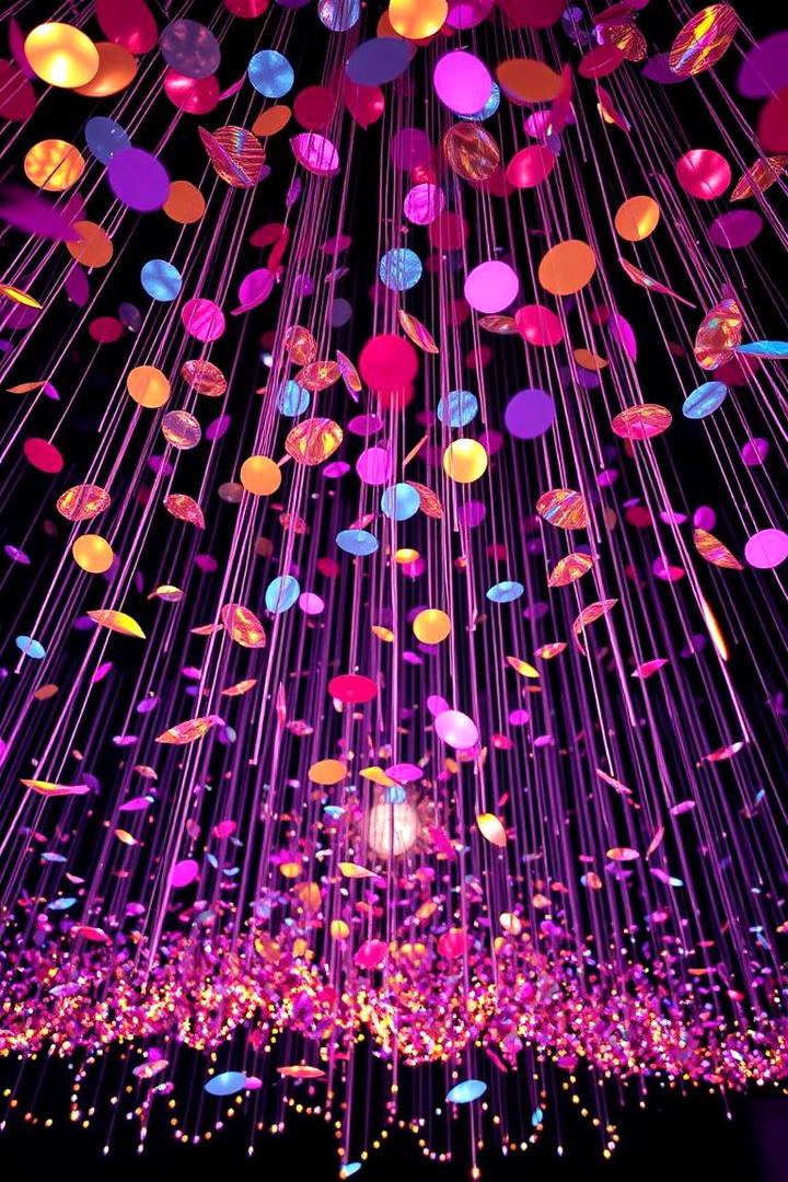 Sparkling Confetti Ceiling - 30 Birthday Decoration Ideas