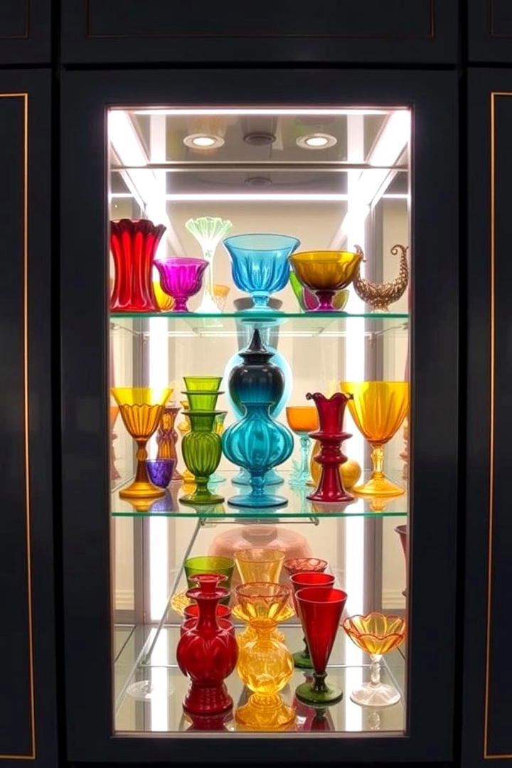 Sparkling Glassware Accents - 21 Colorful Kitchen Ideas