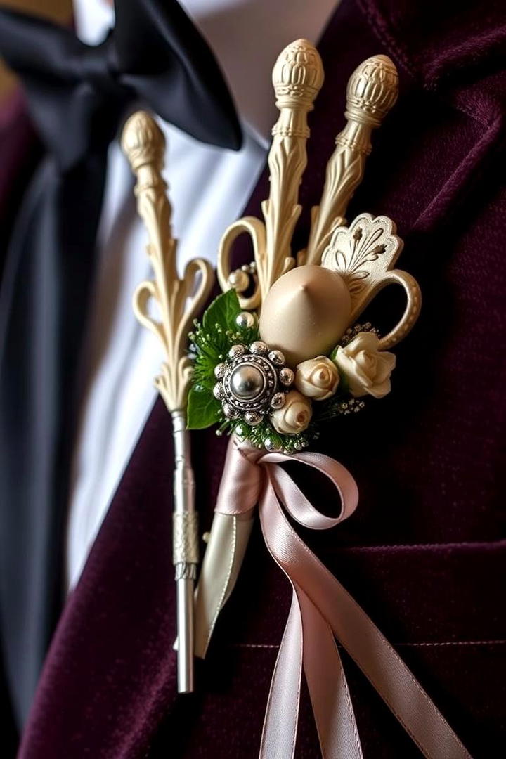 Spellbinding Wand Boutonnieres - 30 Harry Potter Wedding Ideas