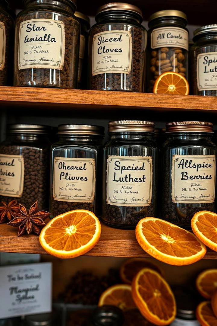 Spice Jar Decor Collection - 21 Thanksgiving Decor Ideas