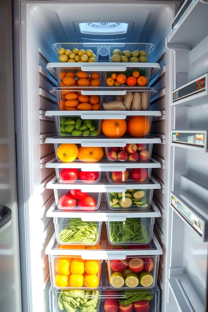 Stackable Container Solutions - 30 Fridge Organization Ideas