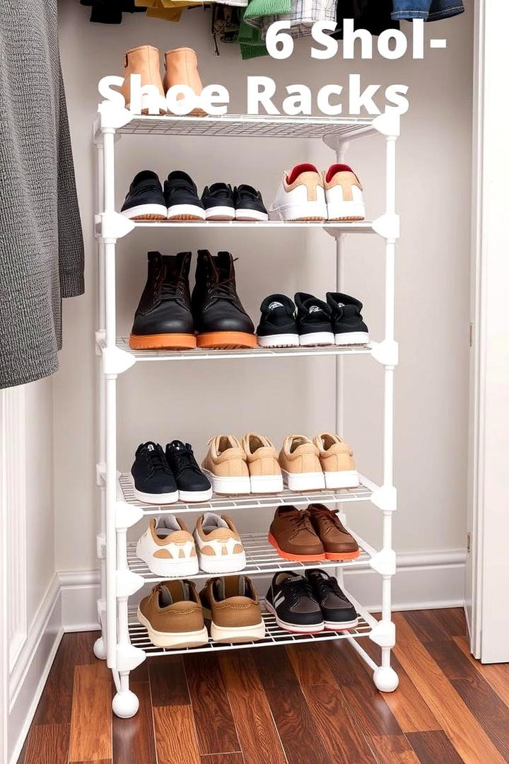 Stackable Shoe Racks - 21 Clothes Storage Ideas