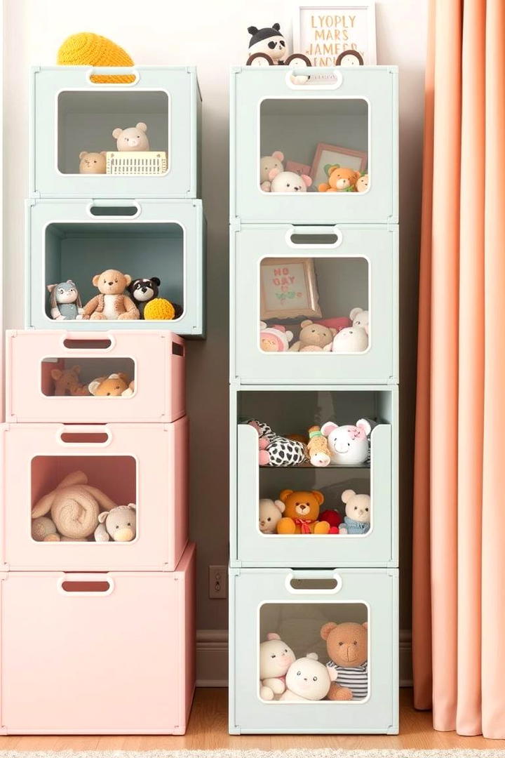 Stackable Toy Boxes - 21 Toy Storage Ideas